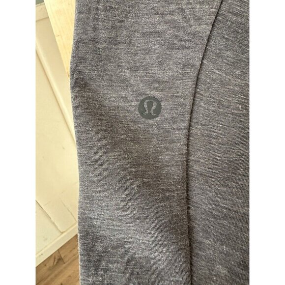 Lululemon Sweater Adult XL Gray Gridliner Fleece Full Zip Hoodie Stretch Mens - Picture 7 of 9